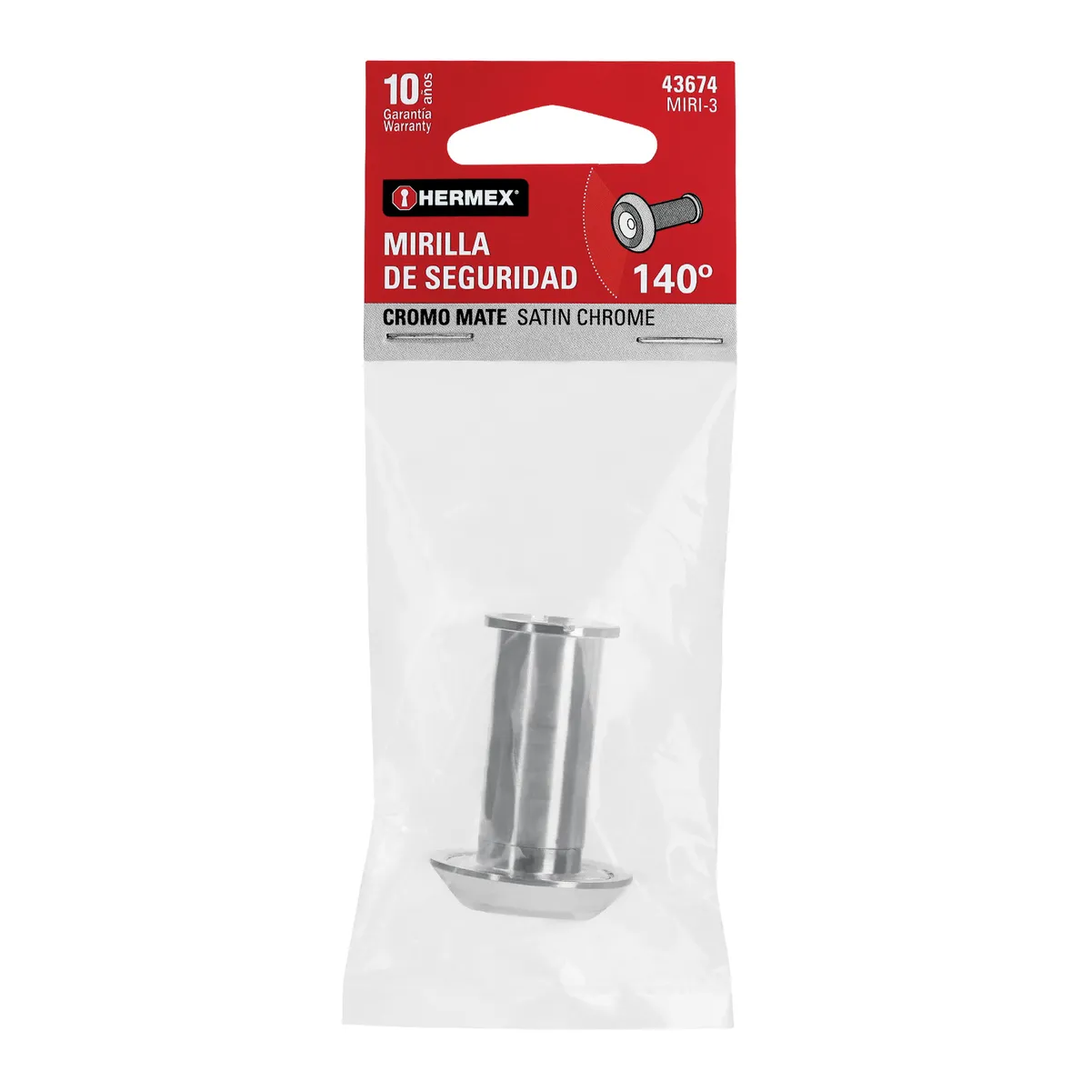 Mirilla de Seguridad Cromo Mate MIRI-3 Truper - 43674