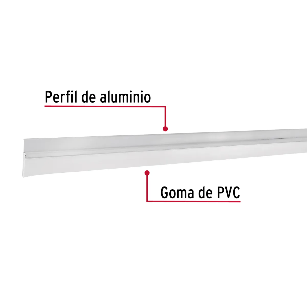 Guardapolvo Fijo 120 cm Aluminio Hermex - 43034
