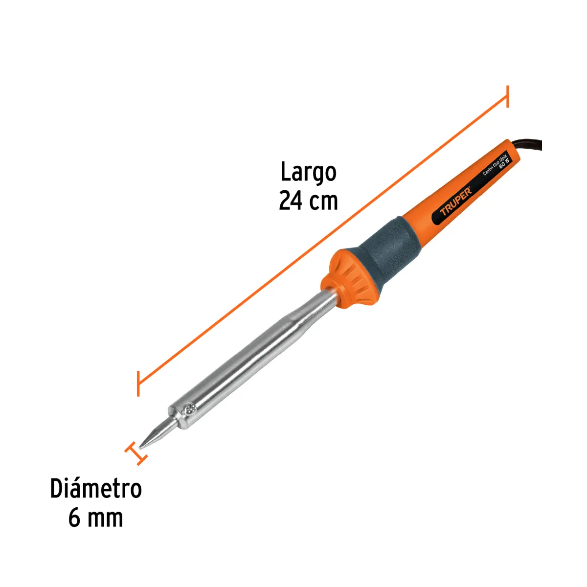 Cautín Tipo Lápiz 60W 460°C para Trabajo Pesado | 17547