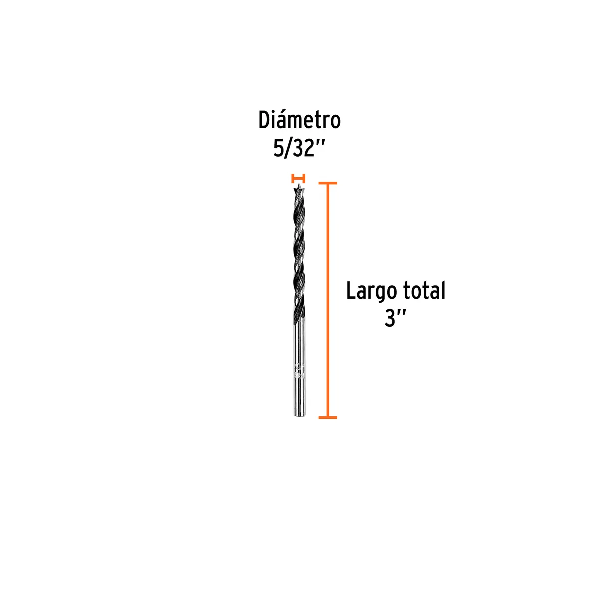 Broca con Punta Centradora para Madera 5/32" Truper - 101627
