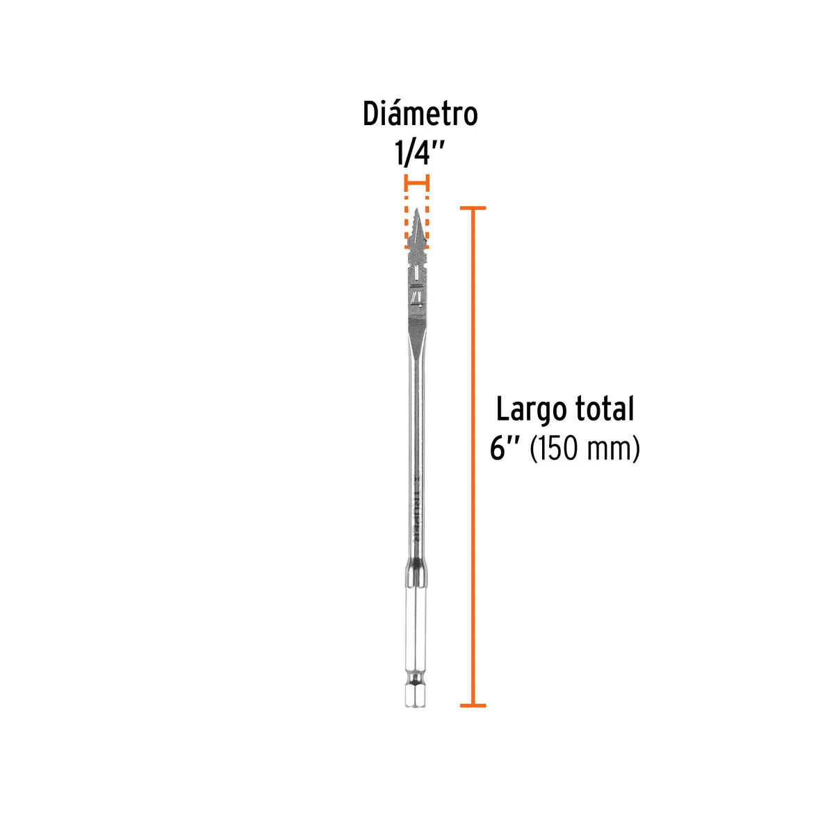 Broca de Manita 1/4" para Madera BPT-1/4 Truper - 11360