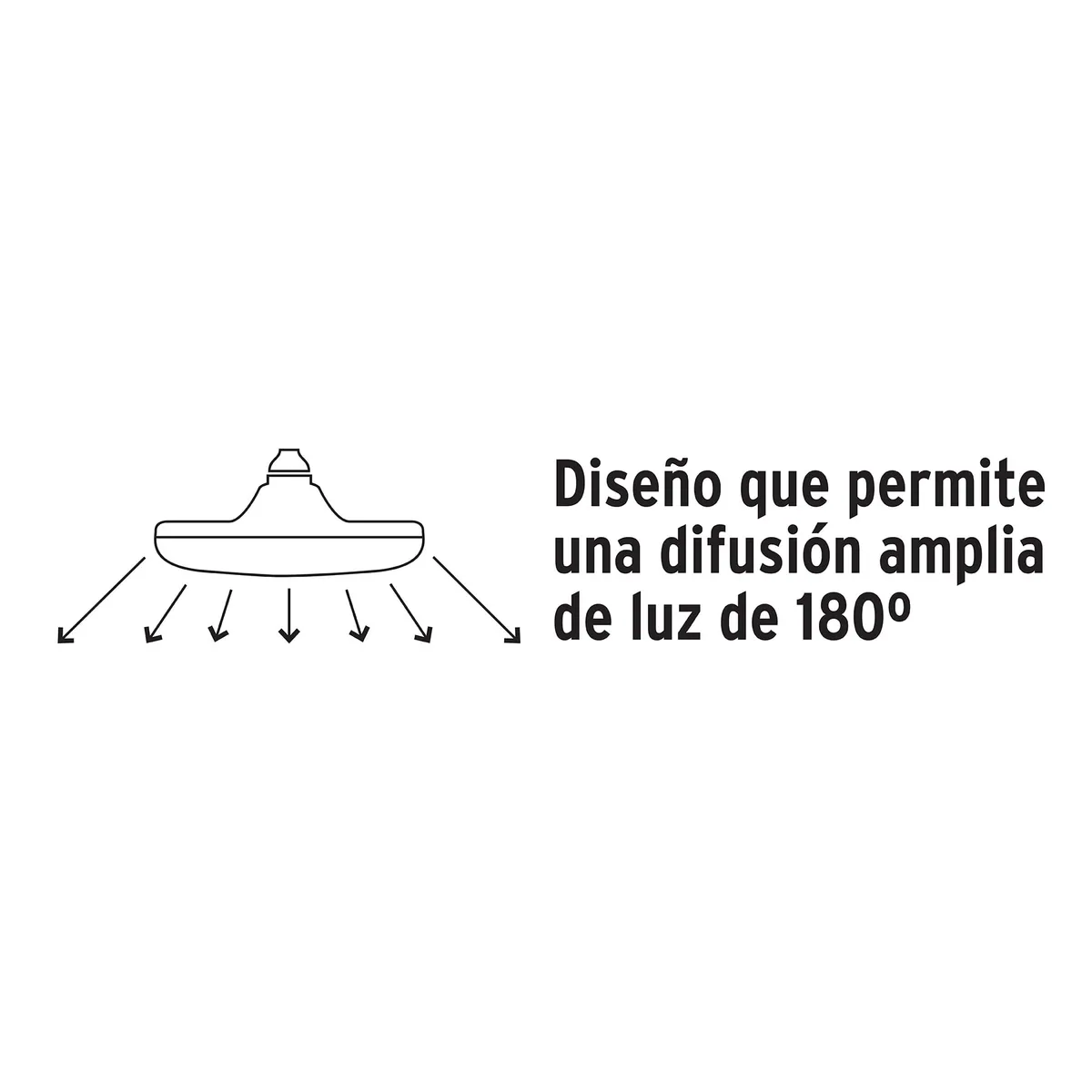 Lámpara LED Tipo OVNI 12 W Luz Cálida LEDCI-75 Volteck - 45630