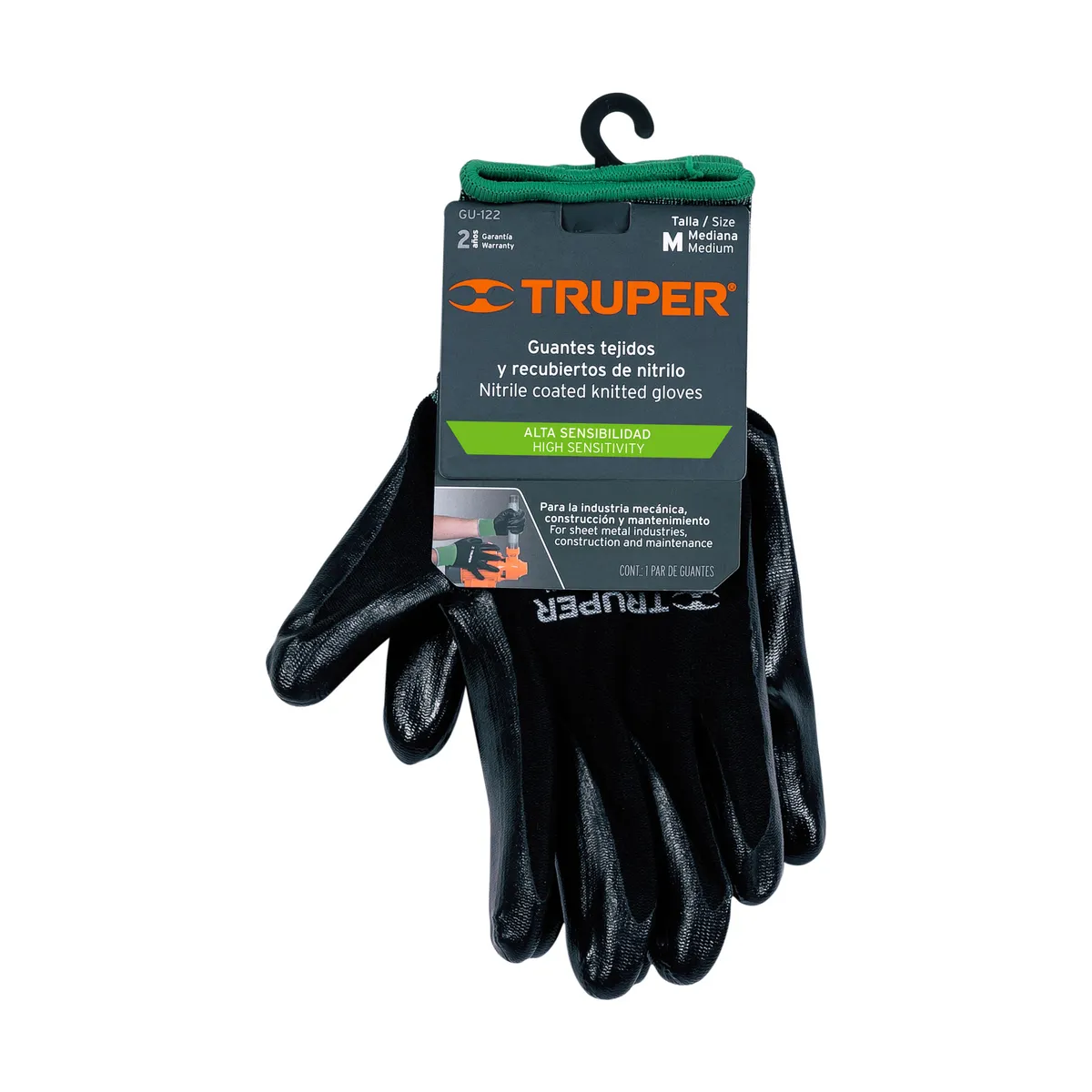 Guante de Nylon/Nitrilo Espumado Talla M Truper - 13294