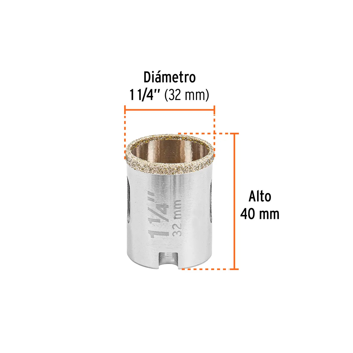 Brocasierra de Diamante Borde Continuo 1 1/4" Truper - 17128
