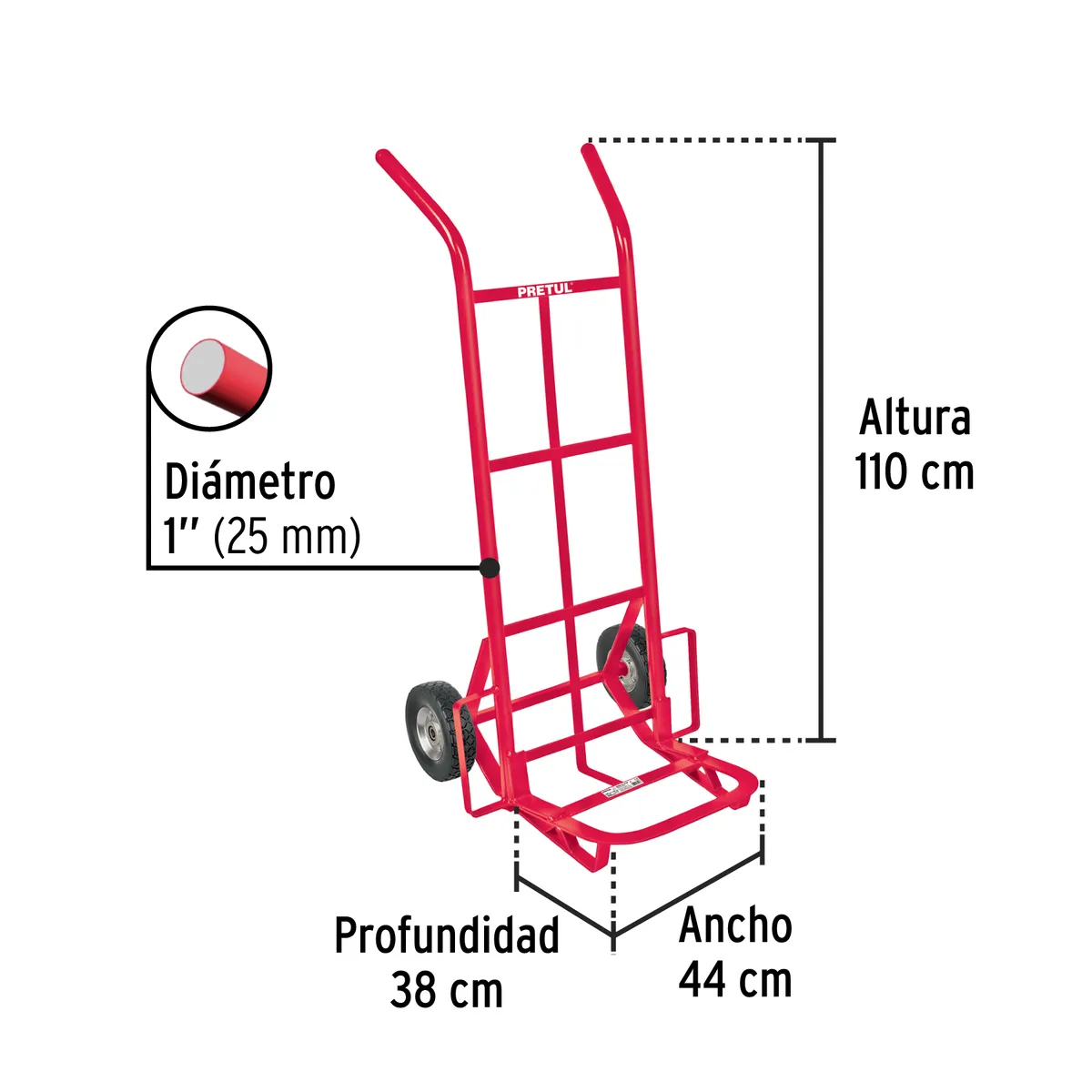 Diablo de Carga 200 kg Truper - 44476