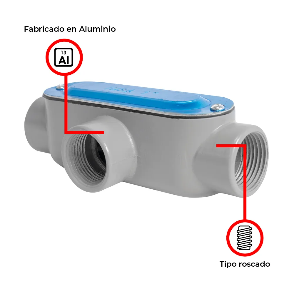 Condulet Ovalado Tipo TT 1" IUSA - 620163