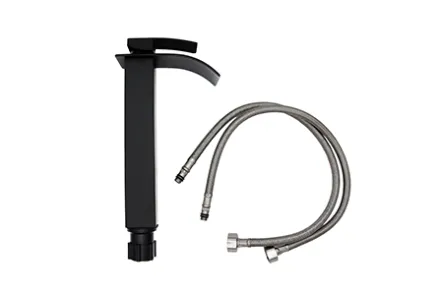 Monomando Alto para Lavabo Negro (30cm) | Estilo Moderno