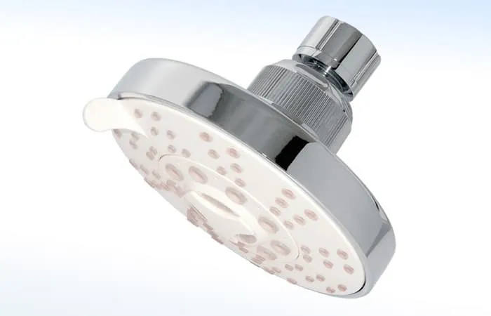 Regadera Asia Redonda 4" con 5 Tipos de Chorro Rugo - 44AB
