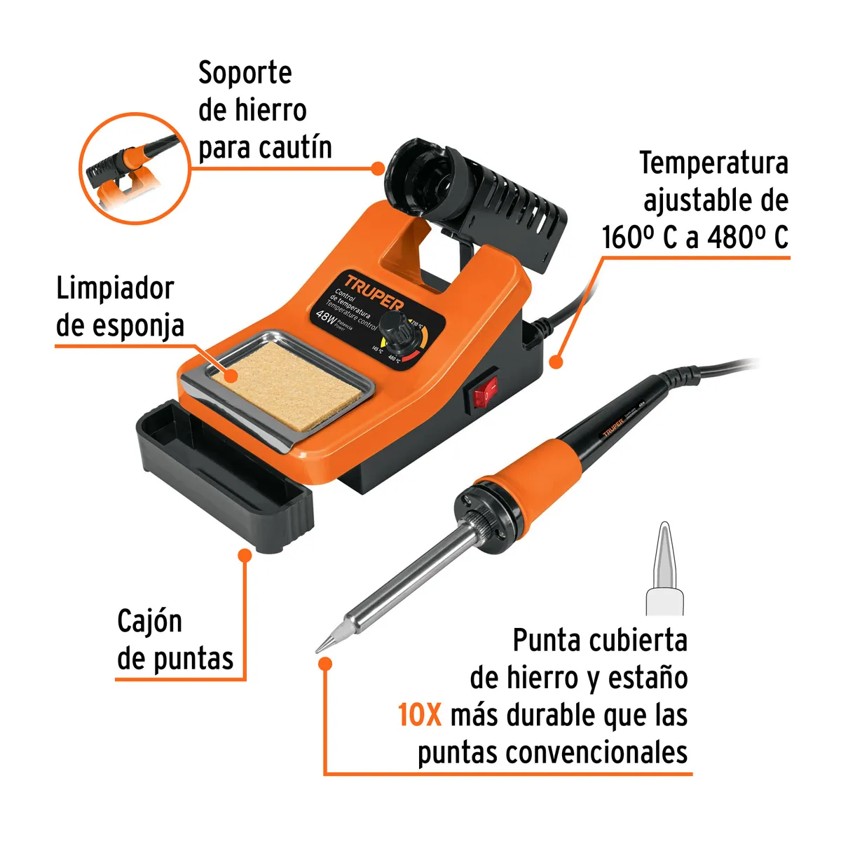 Cautín Profesional 48 W Truper - 101398