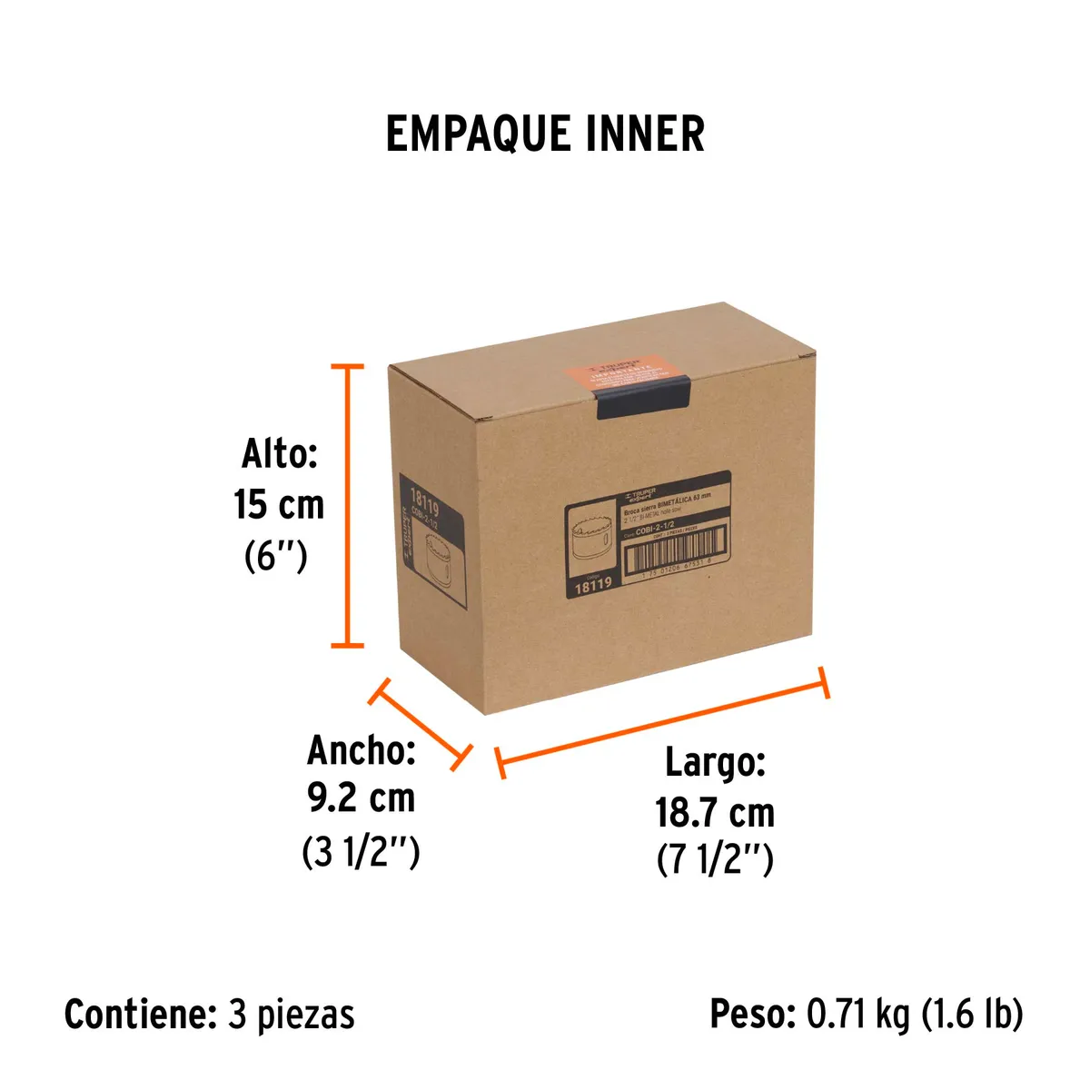 Brocasierra Bimetálica Truper Expert 2 1/2" - 18119