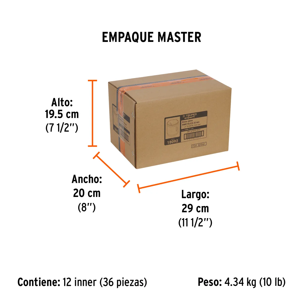Brocasierra Bimetálica Truper Expert 1 1/4" - 18092