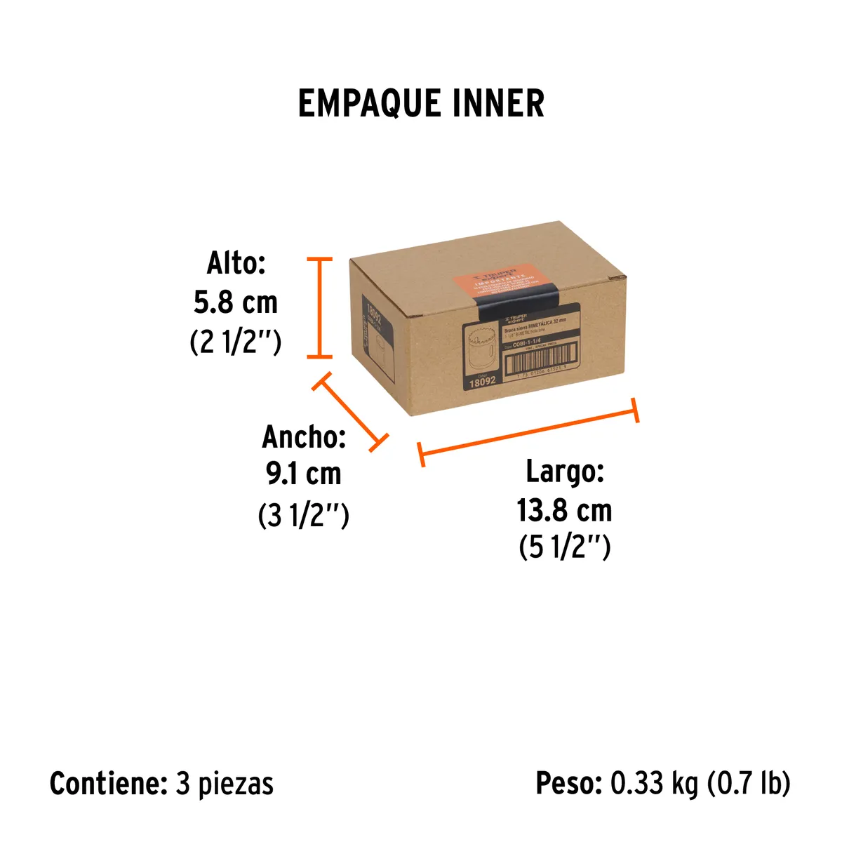 Brocasierra Bimetálica Truper Expert 1 1/4" - 18092