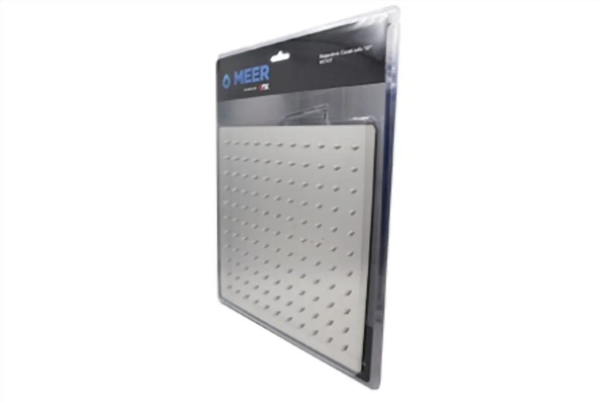 Regadera Cuadrada 10" de Acero Inoxidable Deluxe MEER - RC107