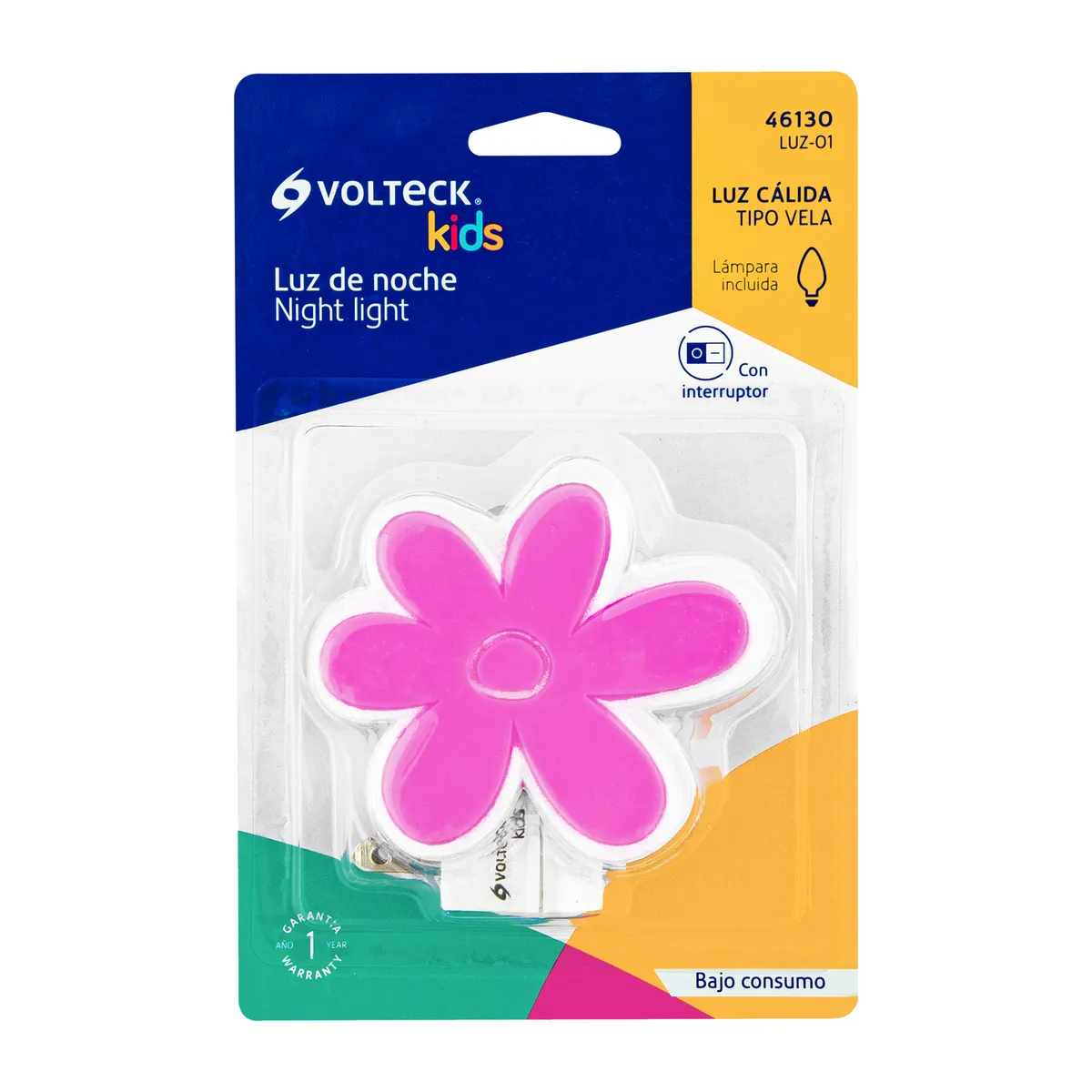 Luz de Noche con Lámpara E12 Diseño Balón Volteck - 46133
