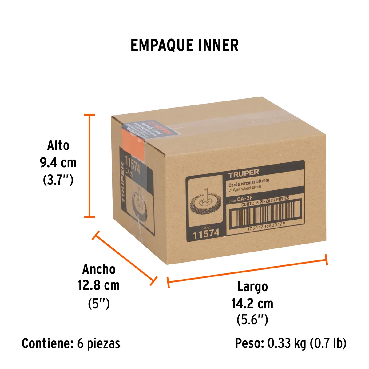 Carda Circular 2" Fino Truper CA-2F - 11574
