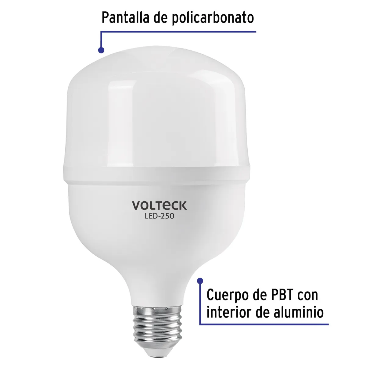 Foco LED de Alta Potencia 30 W (250 W) Luz Fría Volteck - 46226