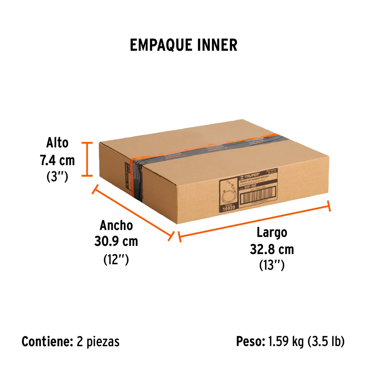 Soplete con Manguera para Gas 7/8" 200 PSI Truper - 16920