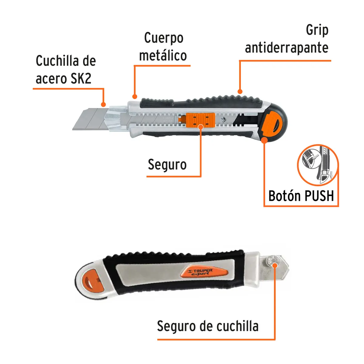 Cutter Truper Expert Trabajo Pesado 25 mm - 17902