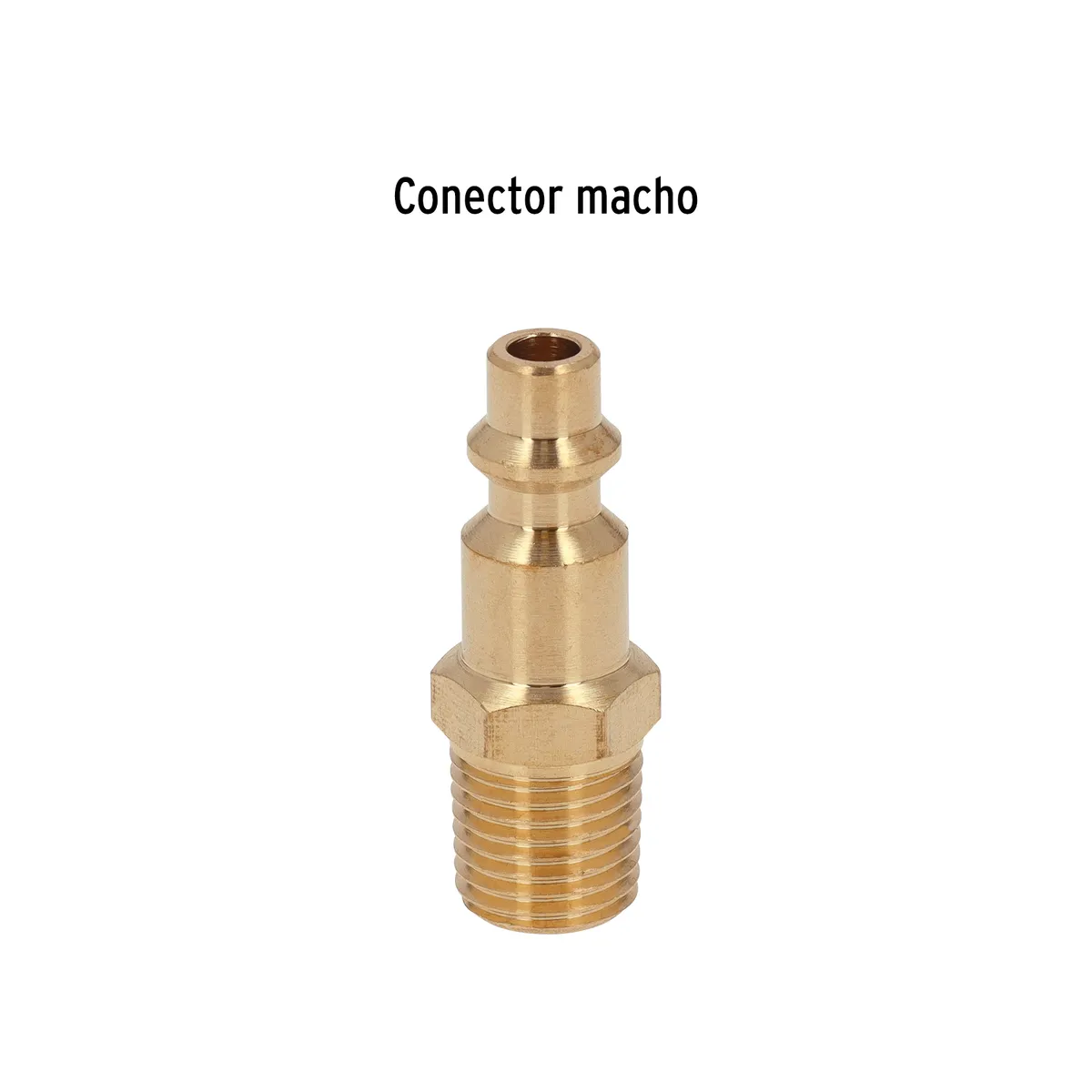 Conector Rápido de Latón Macho 1/4" NPT Truper - 19083