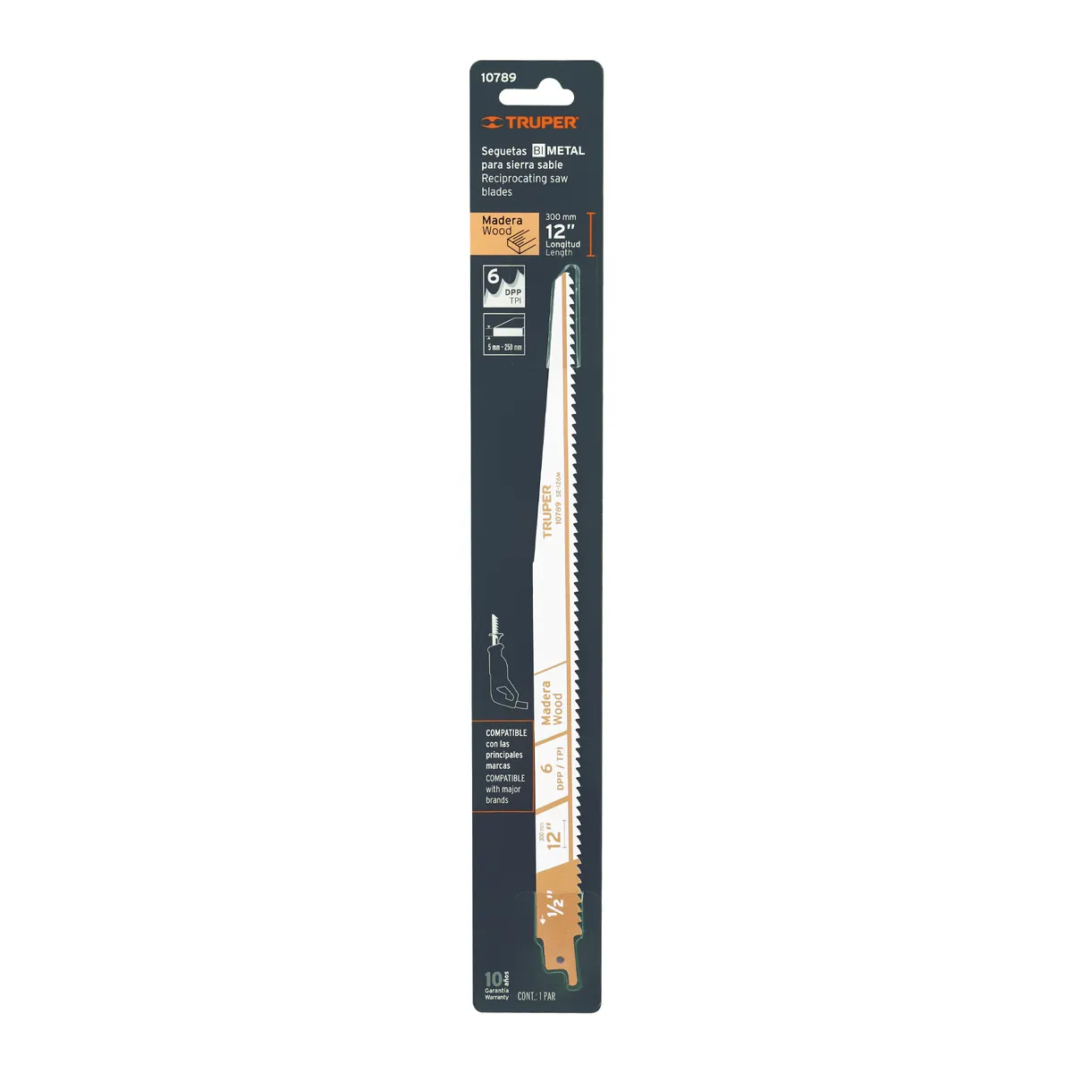Segueta para Sierra Sable 12" 6 DPP SE-126M Truper - 10789