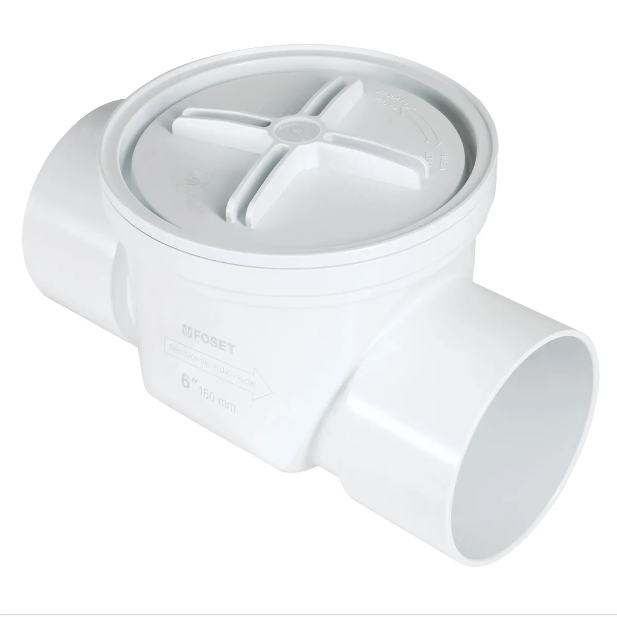 Válvula Antirretorno de ABS 6" Foset - 46469