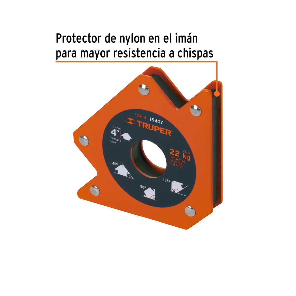 Escuadra Magnética Truper ESM-4 4" - 15407