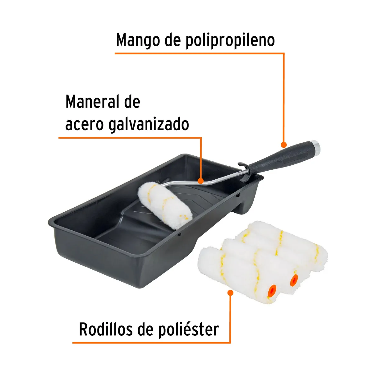 Kit de Charola 4" Truper - 15023