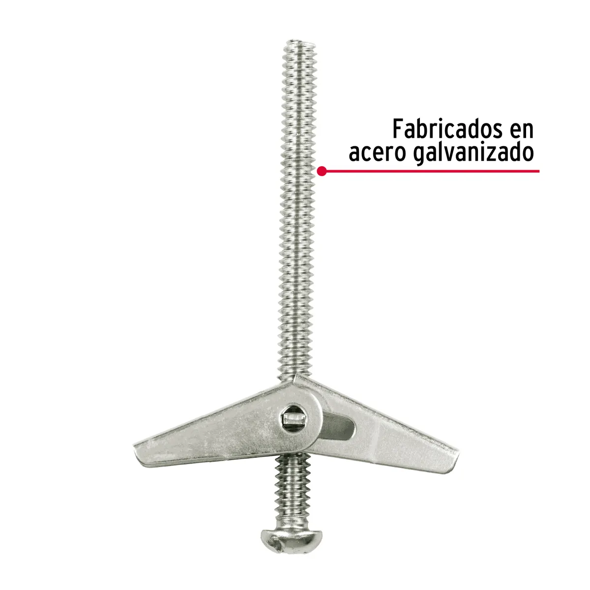 Bolsa con 4 Sujetadores Mariposa 1/4" x 3" Fiero - 47360