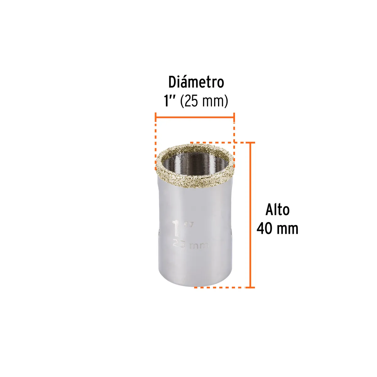Brocasierra de Diamante Borde Continuo 1" Truper - 17126