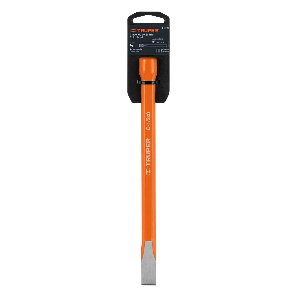 Cincel de Corte Frío 1/2" x 8" Truper - 12118