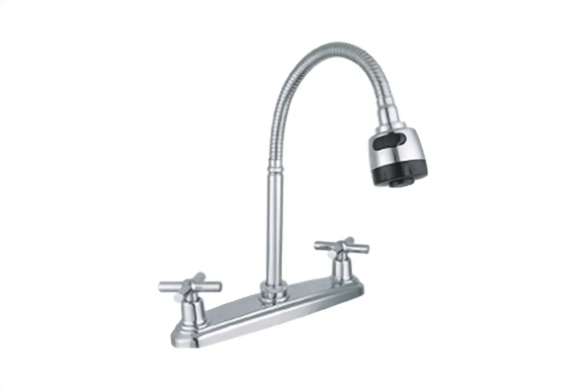 Mezcladora para Fregadero Cruceta con Cuello Flexible MEER - MZF8121FC