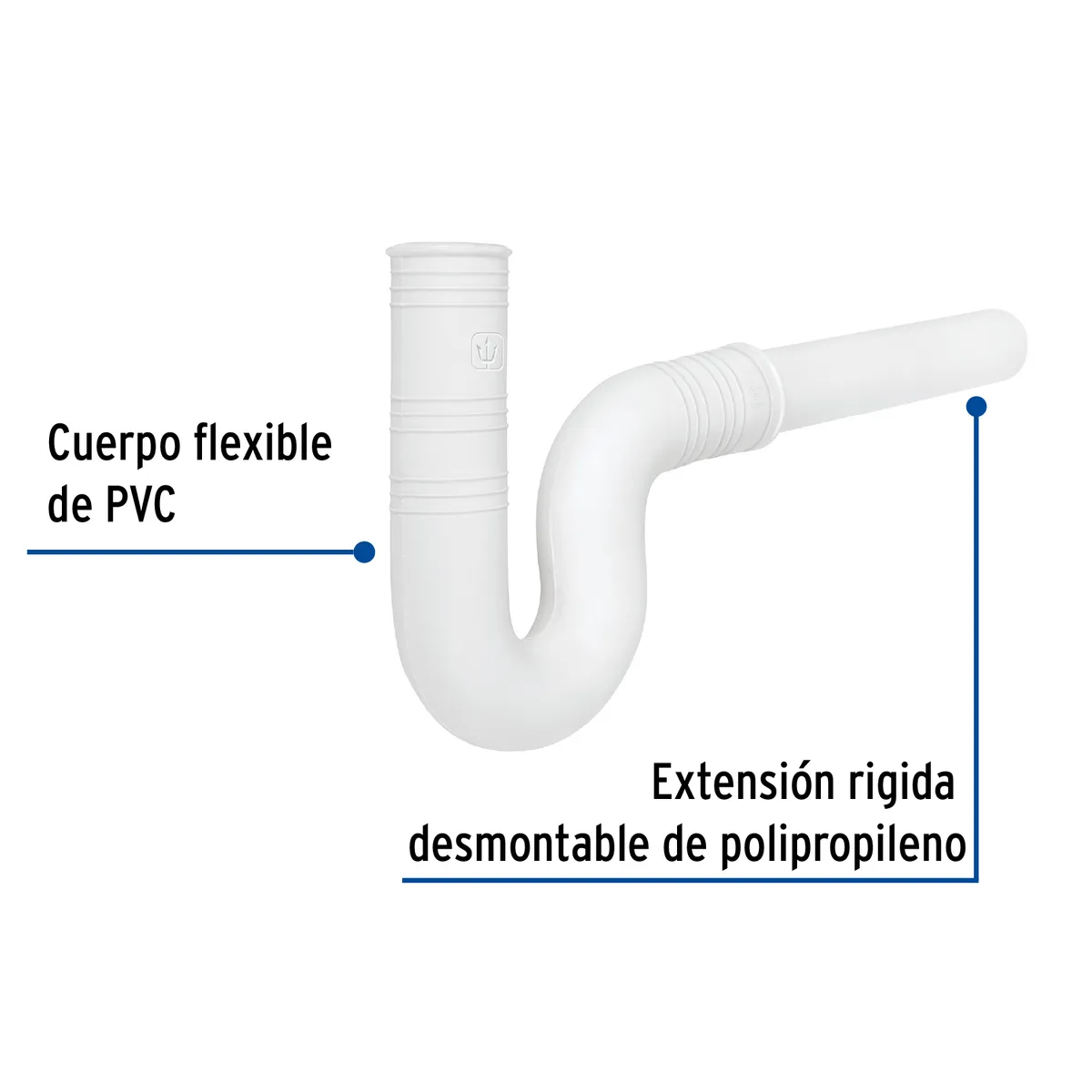 Céspol Flexible 1 1/4" con Extensión para Lavabo Foset - 49947