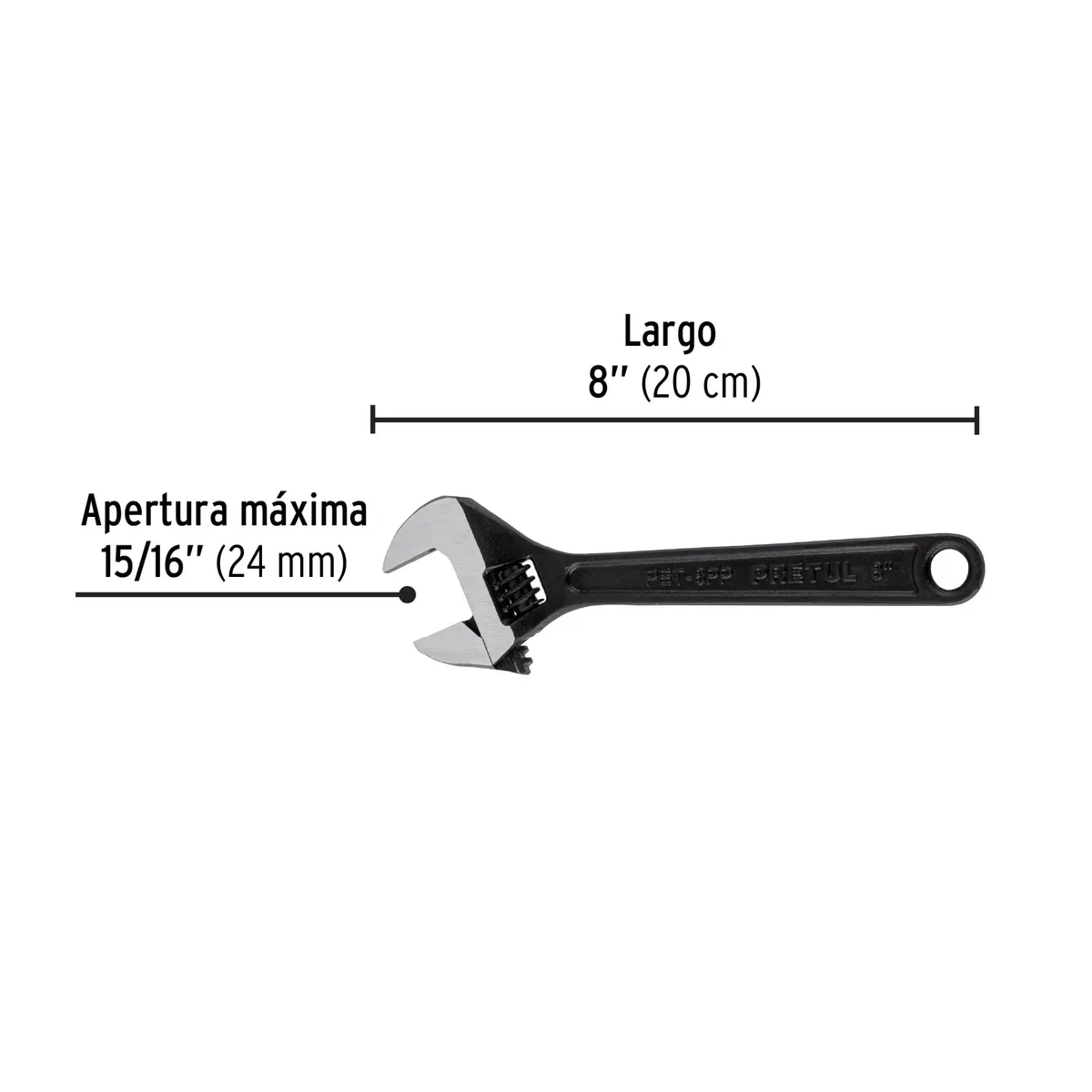 Perico Pavonado 8" Pretul - 21823