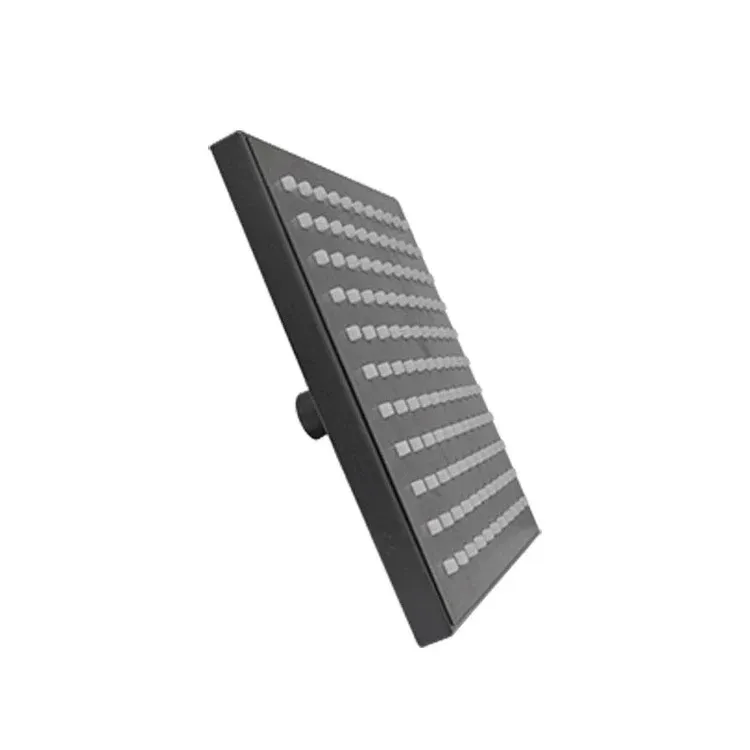 Regadera Cuadrada 7 1/2" x 7 1/2" Malasia Acabado Negro Rugo - 44MCN