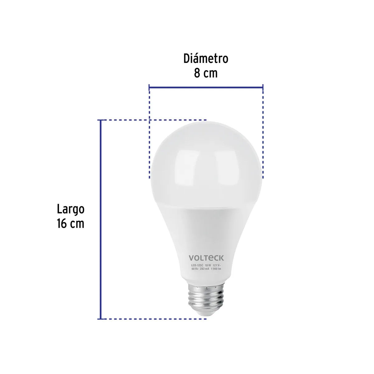 Foco LED 18 W (125 W) 3000 K 1900 lm Luz Cálida Volteck - 48459
