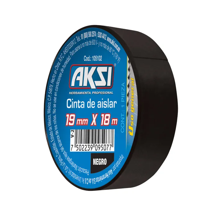 Cinta de Aislar Azul 19 mm x 18 Metros AKSI - 105105