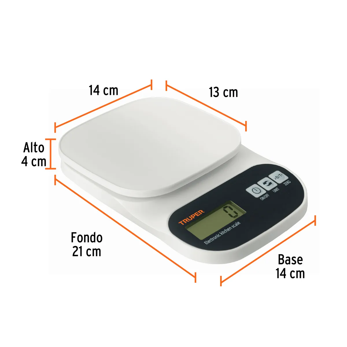 Báscula Digital para Cocina 5 kg Truper - 15161