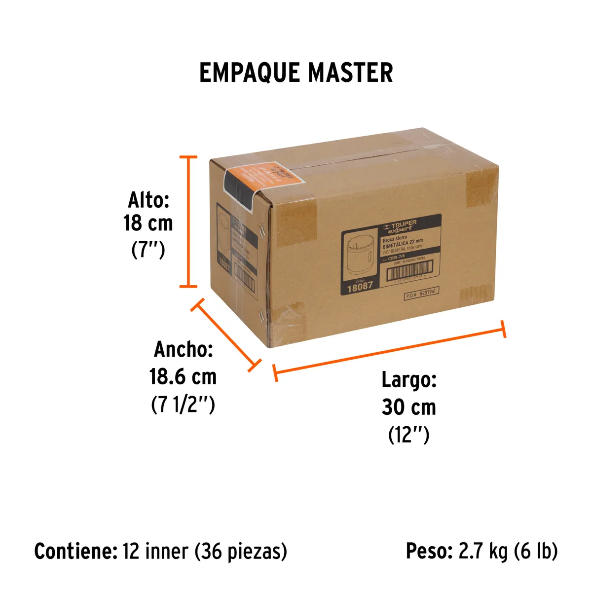 Brocasierra Bimetálica Truper Expert 7/8" - 18087