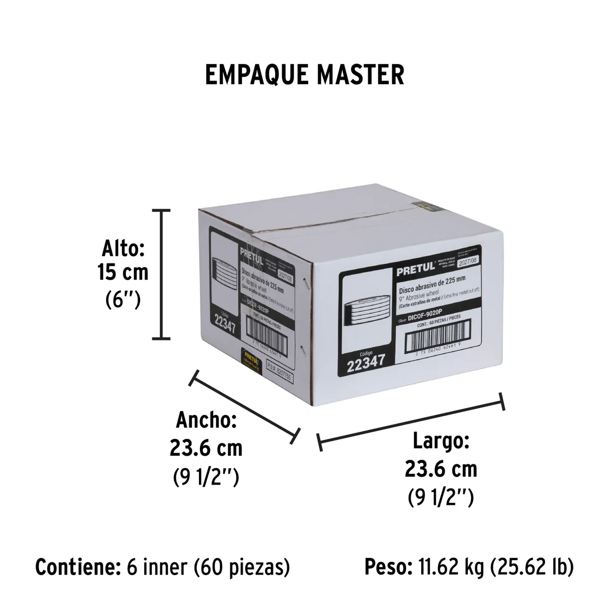 Disco Tipo 41 de 9" x 2 mm Pretul - 22347