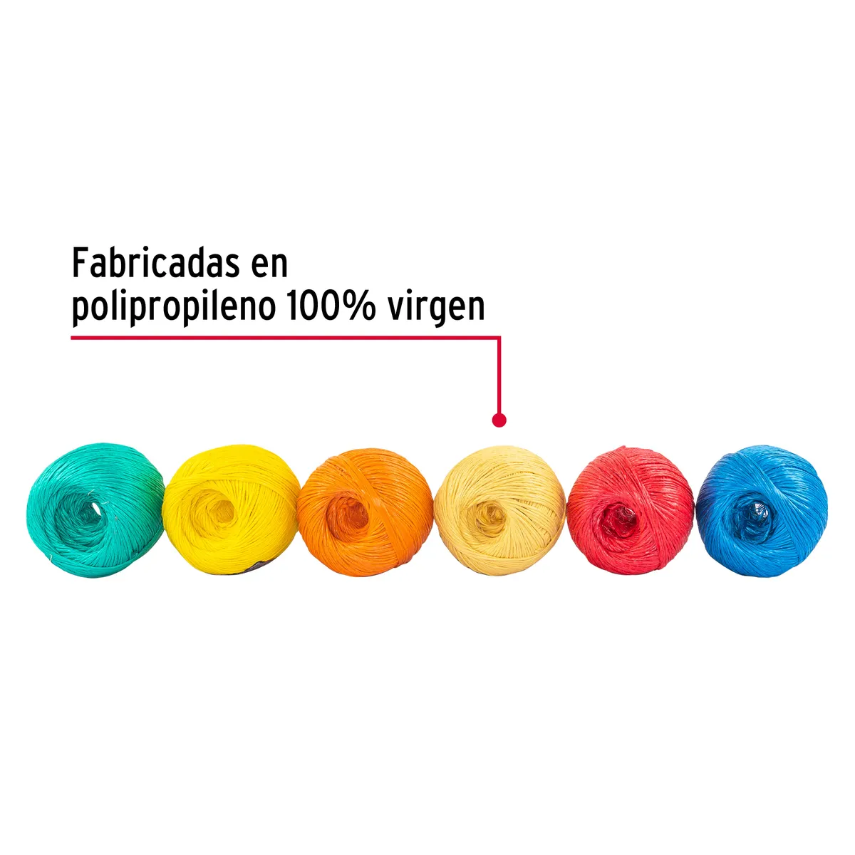 Rafia de Color 230 m Calibre 2.2 g/m Truper - 45033