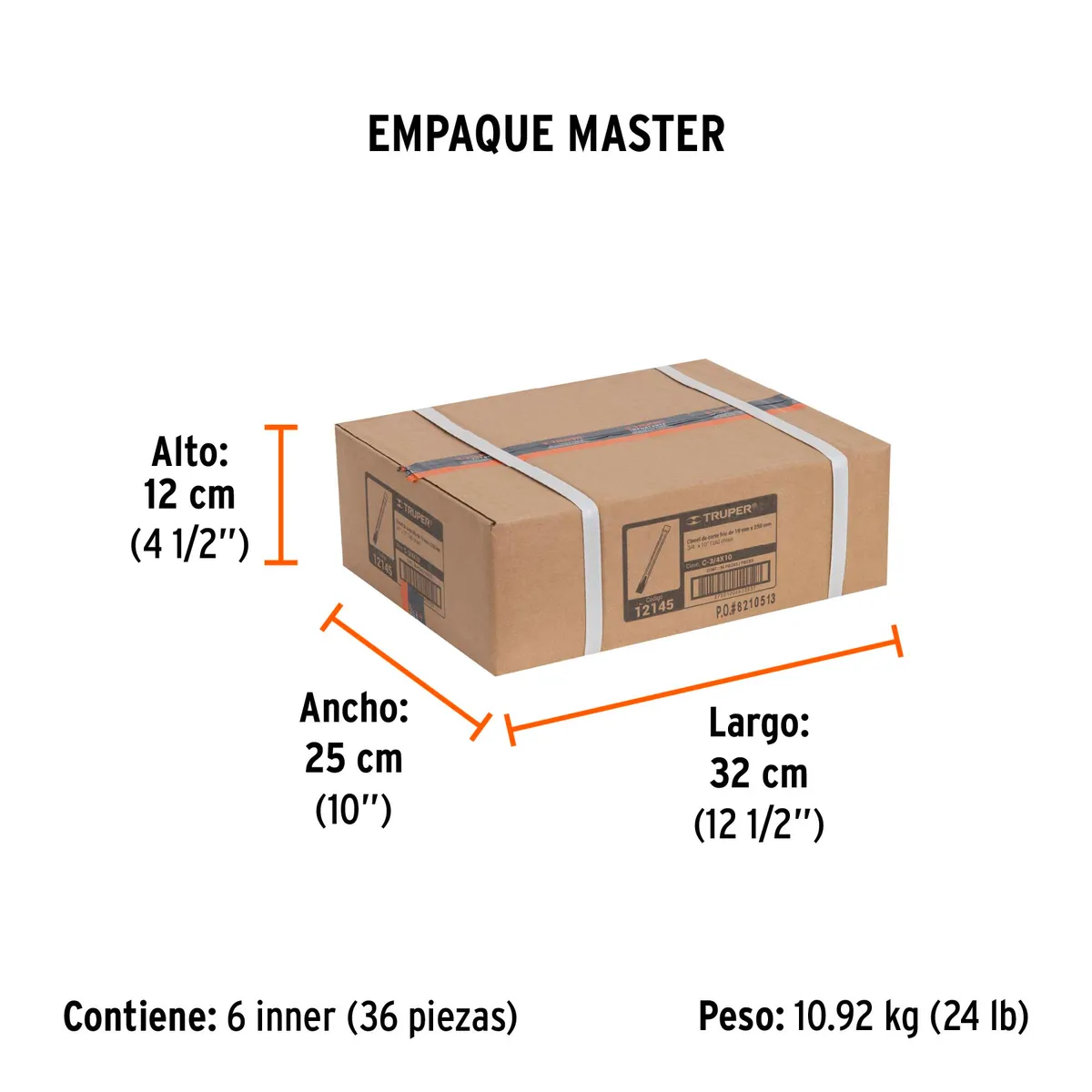 Cincel de Corte Frío 3/4" x 10" Truper - 12145