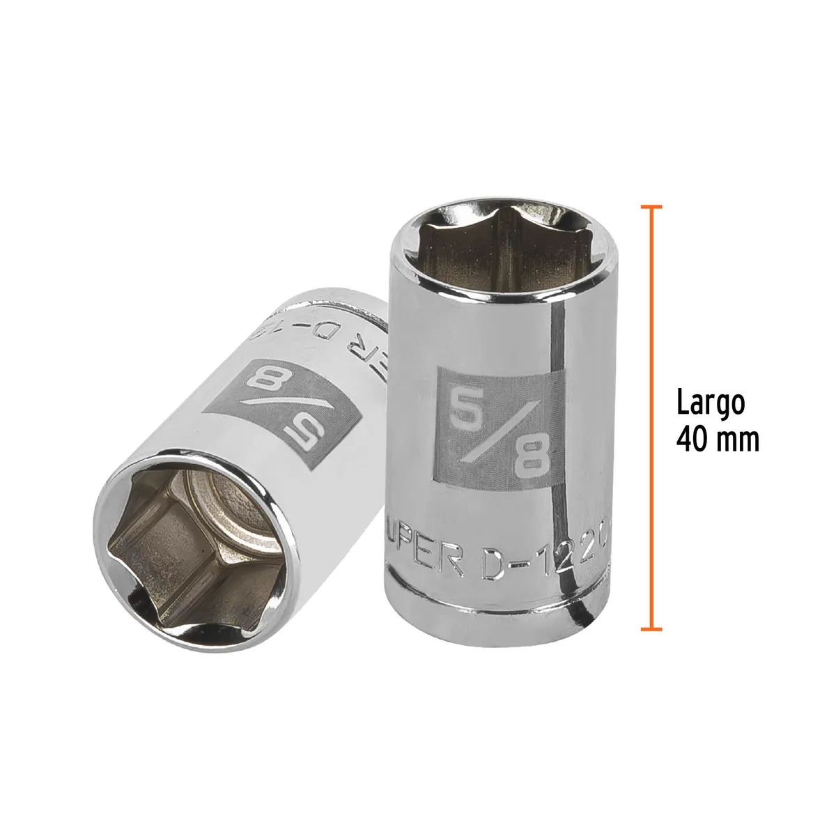 Dado de 5/8" 6 Puntas Cuadro 1/2" Truper - 13234