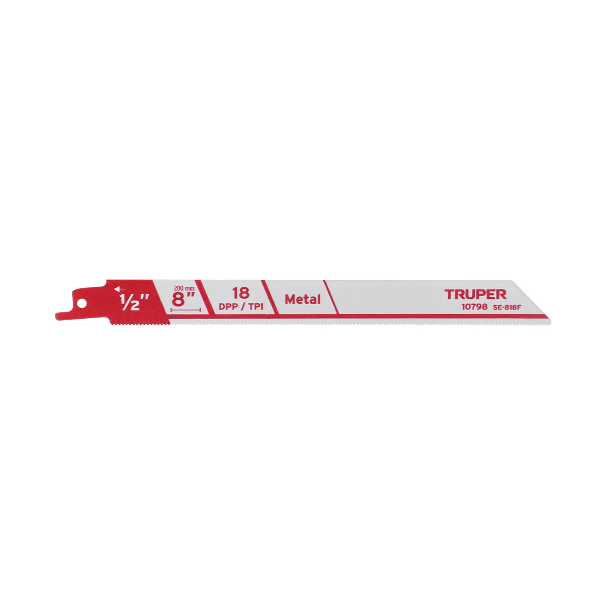2 Seguetas para Sierra Sable 8" 18 DPP para Metal Truper - 10798