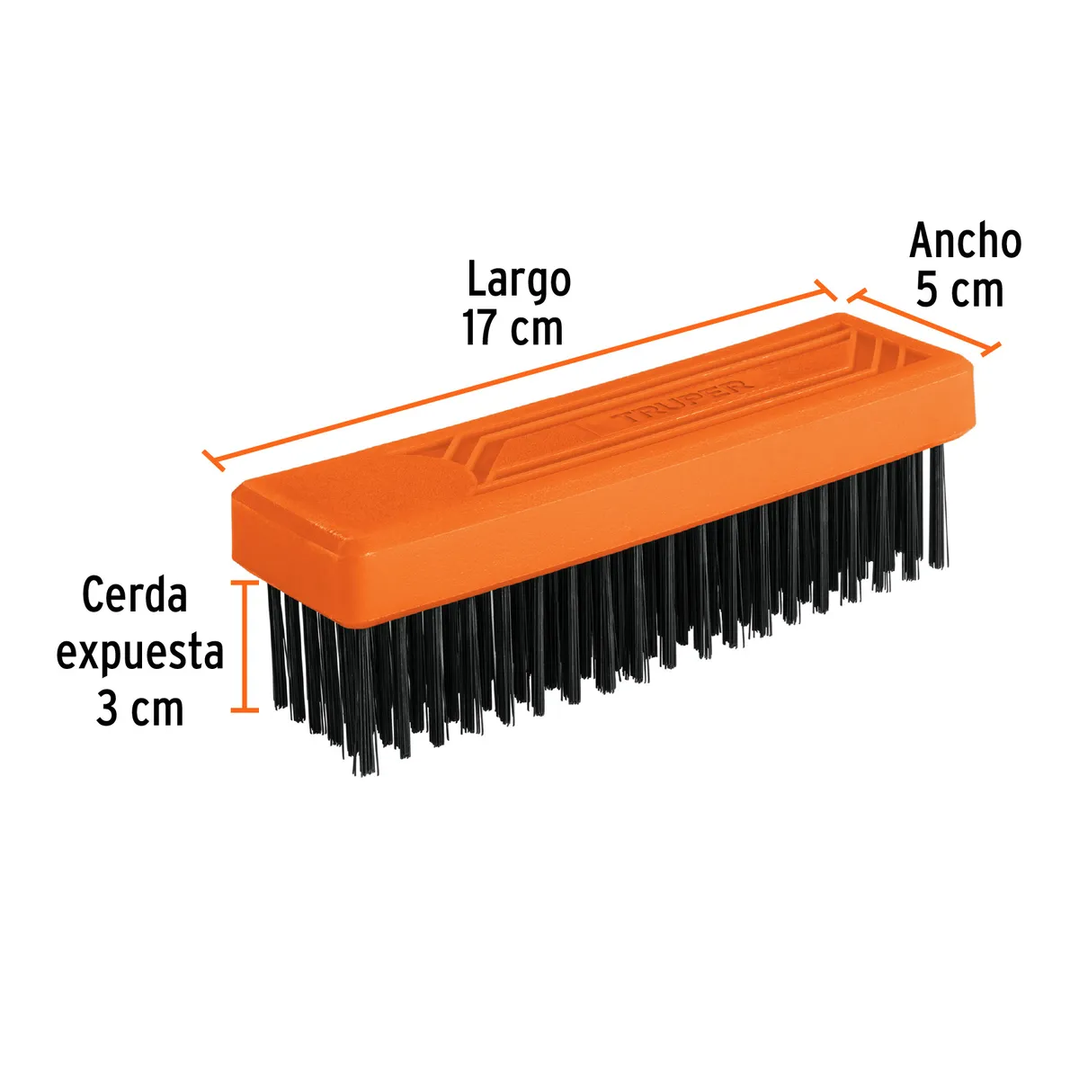 Cepillo Rectangular de Alambre sin Mango Truper - 11556