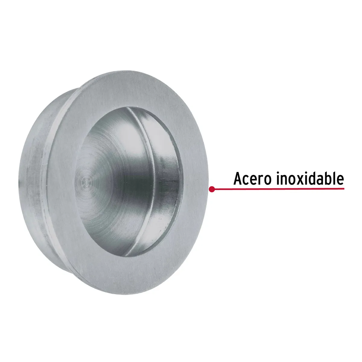 Jaladera de Embutir Circular JALED-33 Truper - 48998