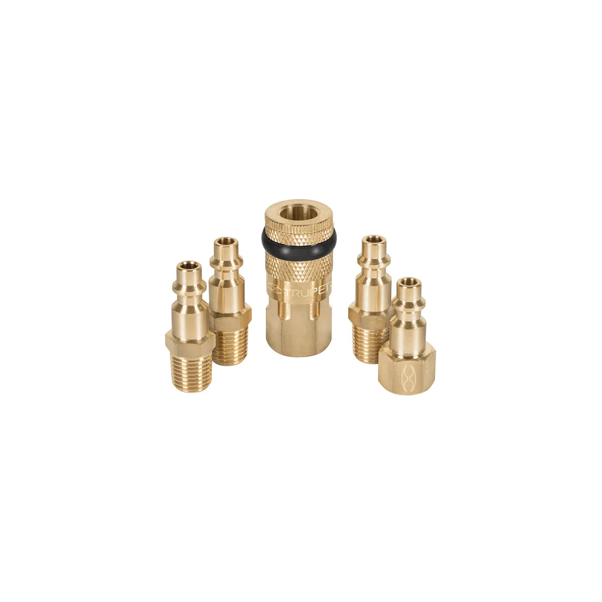 Cople Rápido Hembra con 4 Conectores Macho 1/4" Truper - 19081