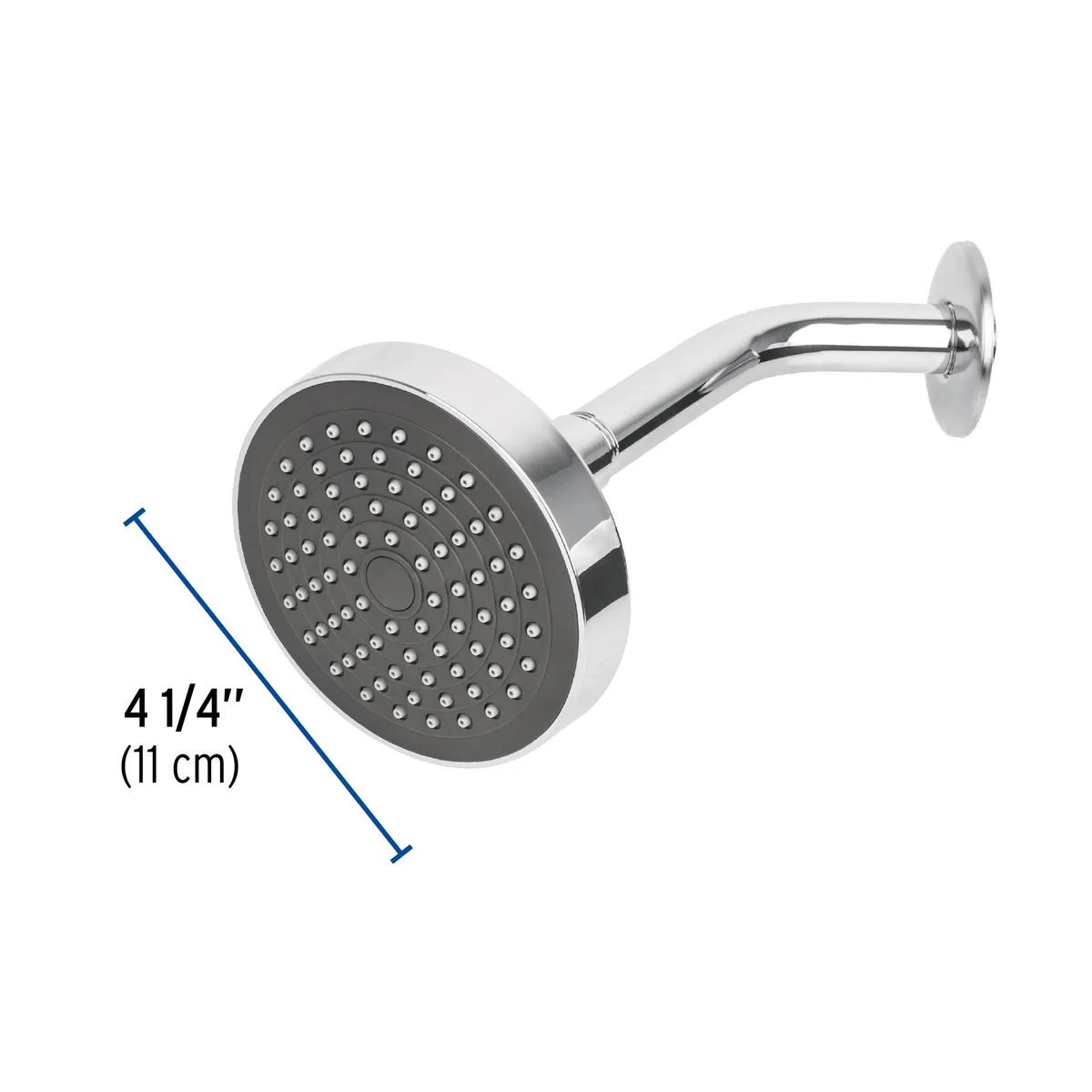 Regadera Redonda 4 1/4" con Brazo y Chapetón Foset - 45067