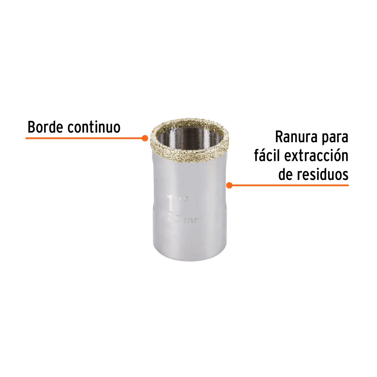 Brocasierra de Diamante Borde Continuo 1" Truper - 17126