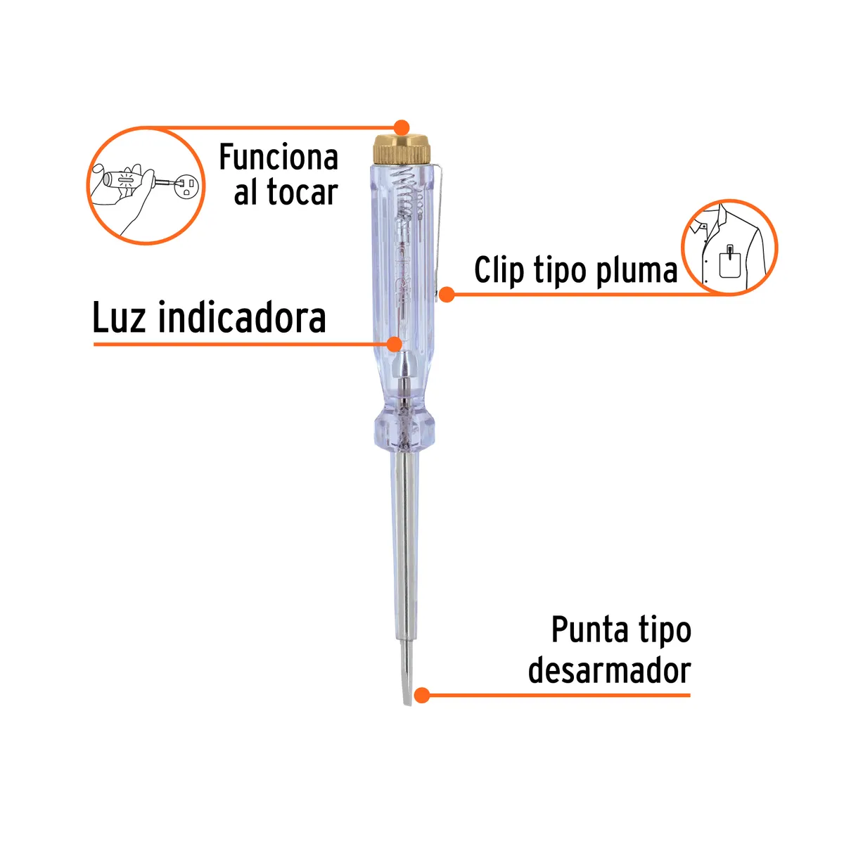 Probador de Corriente PROCO-14 Truper - 13988