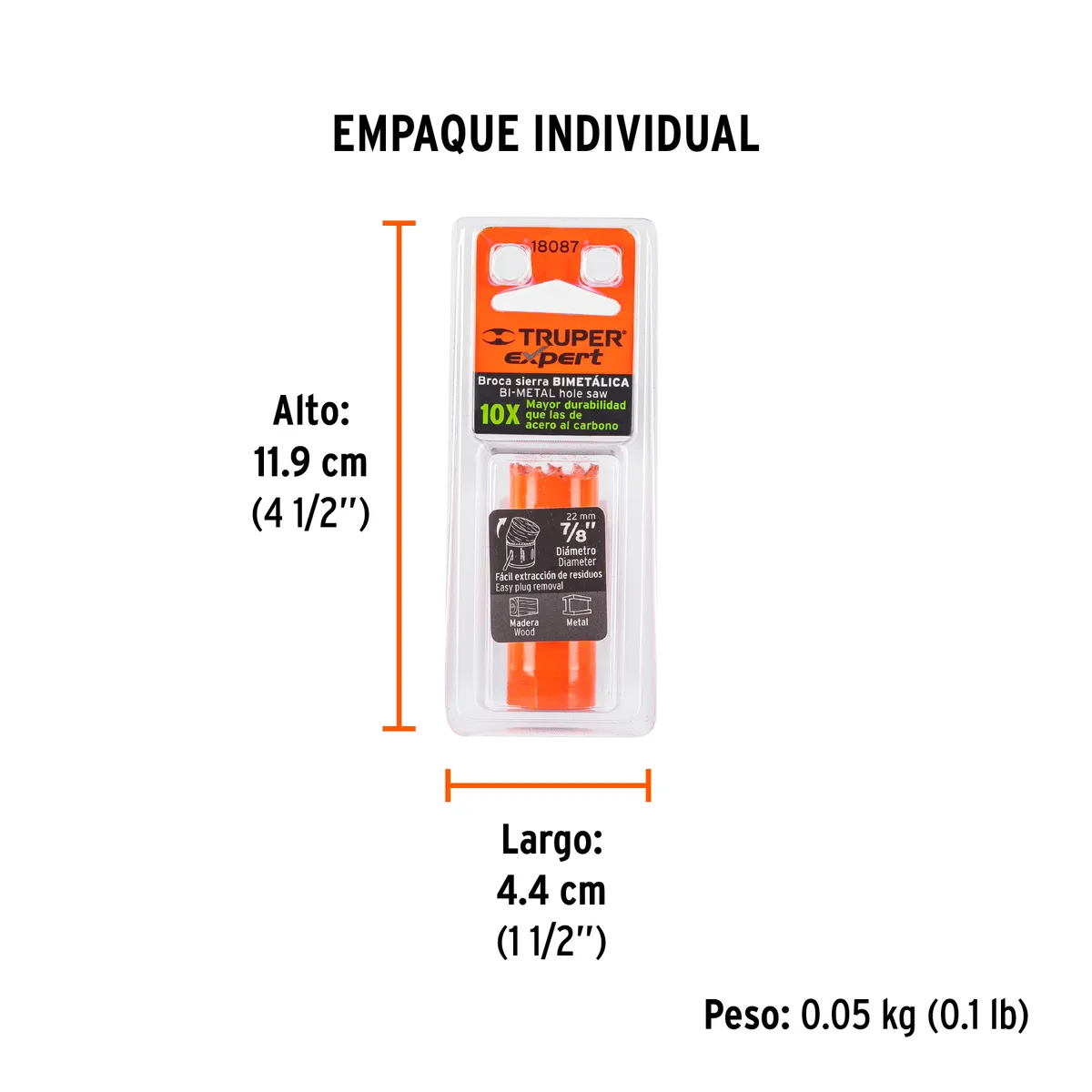 Brocasierra Bimetálica Truper Expert 7/8" - 18087